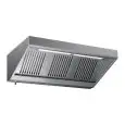 Grade AISI 304 stainless steel "snack" wall-mounted hood (no motor) - baffle filtres- Neon lights