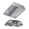 Grade AISI 430 steel island extractor hood (with motor) - baffle filtres- Led spotlights