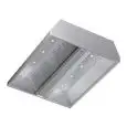Grade AISI 430 steel island hood (no motor) - baffle filtres- Led spotlights