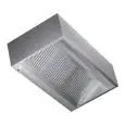 Grade AISI 430  cubic wall-mounted hood (no motor) - baffle filtres