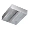 Grade AISI 430  cubic island hood (no motor) - baffle filtres