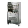 CHARCOAL ROTISSERIE - MOD. CHURRASCO/CM17C - Independent gearmotors for each rod - N. 17 Swords - N° floors: 3 - Power: 125 W - SINGLE-phase connection - Dimensions: cm W 85 x D 56,5 x 162 h - CE standard