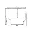 CASH REGISTER STAND cm 78 FOR MOD. SALINA