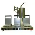 CONE/WAFER MAKER - MOD. PIASTRA 3 - N. 3 ALUMINIUM AND TITANIUM ALLOY GRIDDLES - SUPPLY V 400/50Hz THREE PHASE - POWER W 3500 - DIMENSIONS Cm L 82 X D 41 X h 23 - EC STANDARDS