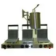 WAFFEL MAKER - MOD. PIASTRA WQ3 - ALUMINIUM AND TITANIUM ALLOY GRIDDLE - N. 3 SQUARE WAFFEL GRIDDLES - SUPPLY V 400/50Hz THREE PHASE - POWER W 3500 - DIMENSIONS Cm L 82 X D 41 X h 23 - EC STANDARDS