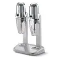 MILK SHAKER - MOD. FRAPE2VV - N. 2 CUPS lt 0,55 - SUPPLY V 230/50Hz SINGLE PHASE - POWER W 100+100 - DIMENSIONS Cm L30 X D19,5 X h48,5 - EC STANDARDS