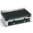 OPEN ELECTRIC GRIDDLE - MOD. APER LR - N.2 COOKING SURFACES cm 50X25,5 (N. 1 SMOOTH AND N. 1 GROOVED) - POWER W 1800 - SUPPLY V 230/50Hz SINGLE PHASE - DIMENSIONS Cm L51,5 X D43,5 X h17 - EC standards