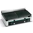 OPEN ELECTRIC GRIDDLE - MOD. APER RR - N.2 GROOVED COOKING SURFACES cm 50X25,5 - POWER W 1800 - SUPPLY V 230/50Hz SINGLE PHASE - DIMENSIONS Cm L51,5 X D43,5 X h17 - EC standards