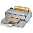 WRAPPING MACHINE - MOD. DISP INOX - CLING FILM DISPENSER STAINLESS STEEL HEAT SEALER - MOD. DISP-INOX - Heated surface cm 30x17,5 - Film rolls Cm. 45 - SINGLE PHASE supply 230/50/1 - EC standards