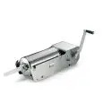 HORIZONTAL MANUAL MEAT STUFFER - MOD. 122241 - Cylinder capacity Lt 16 - Cylinder diameter cm. Ø 20 - Cylinder length cm. 50 - EC standards