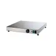 WARMING PLATE - PIZZA WARMING PLATE - MOD. FQD61 - SUPPLY V 230/50-60Hz SINGLE PHASE - POWER W 400 - DIMENSIONS Cm L 50 x D 50 x h 6 - EC STANDARDS