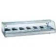 REFRIGERATED COUNTERTOP DISPLAY - SERIES: TAPASGNSPLIT - STAINLESS STEEL FRAME - PANS GN1/3 - TEMPERATURE °C +3/+5 - SINGLE PHASE - STATIC COOLING - CURVED GLASS- LIGHTING - REMOTE MOTOR INCLUDED