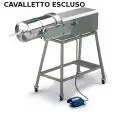 HORIZONTAL HYDRAULIC MEAT STUFFER - MOD. 122413 - Cylinder capacity Lt 30 - Cylinder diameter cm. Ø 26 - Cylinder length cm. 60 - SINGLE PHASE supply 230/50/1 - EC standards