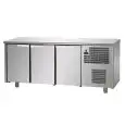 REFRIGERATED COUNTER - STAINLESS STEEL AISI 304 - Mod. UG03M60 - VENTILATED COOLING - N. 3 DOORS - TEMPERATURE 0°/+10°C - Dimensions cm. L 191 x D 60 x H 85/92 - EC standards