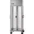REFRIGERATED PLATE RACK TROLLEY - MOD. CA R - Ventilated cooling - Plastic-coated steel construction - Anodized aluminium frame - Temperature range +8°/+12°C - Capacity n. 88 plates - Dimensions cm L75xD78xH203