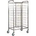 UNIVERSAL TRAY RACK TROLLEY - MOD. CA1465 - Stainless steel construction - Chrome-plated steel wire runners - Capacity N. 20 trays GN 1/1 (cm 53x32,5) - Dimensions cm L95xD62xH175