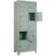 METAL PIGEON HOLE LOCKER - MOD. EXT 35/50/C - Single unit structure - DIMENSIONS Cm L 70x H180