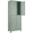 MULTIPLE TIER METAL LOCKER - MOD. EXT 35/50 - Single unit structure with doors - DIMENSIONS Cm L 70x H180