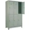 MULTIPLE TIER METAL LOCKER - MOD. EXT 35/50 - Single unit structure with doors - DIMENSIONS Cm L 103x H180