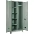 TWO-DOOR METAL LOCKER - MOD. EXT80P1V2 - Single unit structure - DIMENSIONS Cm L80x D50x H180 - Volume m³ 1,07 - Weight Kg. 49