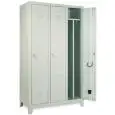 METAL LOCKER - MOD. ELI 50P3/D - Single unit structure - DIMENSIONS Cm L118x D50x H180 - Volume m³ 1,07 - Weight Kg. 49