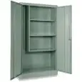 METAL BROOM STORAGE LOCKER - MOD. SCO 80/100 - Single unit structure with doors - DIMENSIONS Cm P 40 x H180