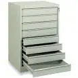 METAL DRAWER UNIT N.8 EMPTY DRAWERS - MOD. CAS8V - DIMENSIONS Cm L62x D55x H95,2 - Volume m³ 0,33 - Weight Kg. 45