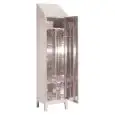 Stainless steel wardrobe locker - N.1 COMPARTMENT - n.1 door