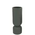 Vase - colour black - Structure in cement, handcrafted - Model 1213-j316M-black
