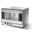 ELECTRIC CONVECTION OVEN - MOD. ISO P LUX - HUMIDIFIER WITH UPGRADED FAN - N. 4 RACKS - N. 4 TRAYS (60x40 or GN 1/1) - POWER W 6200 - SUPPLY V 400/50Hz TRIFASE - EXTERIOR DIMENSIONS cm L82 x D76 x h60,5 - EC STANDARDS