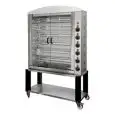 ELECTRIC VERTICAL ROTISSERIE - MOD. ELBAPLUS36/PE - CAPACITY N.36 POLLI - N. 6 stainless steel tubular rods mm 12 x 12 Lenght cm 96 - Resistors with energy regulators - Power 15 Kw - Dimensions: cm W 117,5 x D 50 x 138,6 h - CE standard