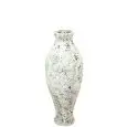 Vase - colour white - Structure in terracotta, handcrafted - Model 1215-J324