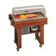 REFRIGERATED GASTRONOMY BUFFET TROLLEY - MOD. CARRELLO - TEMPERATURE °C +4/+10 - AUTO DEFROST - STATIC COOLING - DIMENSIONS Cm L 101 x D 54,5 x h 107,2