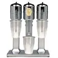 COUNTERTOP MILKSHAKERS MOD. GM3138F - N. 3 SEE-THROUGH CUPS Lt. 0,800 - BLENDER SPEED 18000 RPM - POWER 450W - SUPPLY 230V SINGLE PHASE 50/60Hz - EC STANDARDS