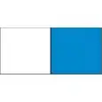 SEAT COLOUR: WHITE + CORNFLOWER BLUE