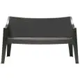 SOFA COCCOLONA - MOD. 1253 - POLYPROPYLENE SOFA - STRONG AND STURDY - INDOOR/ OUTDOOR USE - STACKABLE - 4 NON-SLIP FEET - DIMENSIONS cm L 141 x D 60 x H 83 - EC STANDARDS