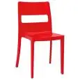 CHAIR SAI - MOD. 2275 - AIR MOULDED FIBREGLASS-REINFORCED RECYCLABLE POLYPROPYLENE SOFA  - INDOOR/ OUTDOOR USE - STACKABLE - DIMENSIONS cm L 48 x D 51 x H 82 - EC STANDARDS