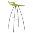 STOOL DIABLITO - MOD. 2291 - HEIGHT cm 80 - CHROME-PLATED STEEL FRAME - RECYCLABLE POLYPROPYLENE SEAT - INDOOR USE - DIMENSIONS cm L 42 x D 50 x H 97 - DISMANTLED - EC STANDARDS