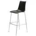 STOOL ZEBRA POP - MOD. 2555 - HEIGHT cm 80 - 4-LEG CHROME-PLATED STEEL OR PAINTED ANTHRACITE TUBE CHAIR - ANTISHOCK POLYCARBONATE UPHOLSTERY - INDOOR USE - DIMENSIONS cm L 51 x D 53 x H 116 - DISMANTLED - EC STANDARDS