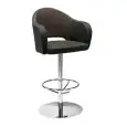 STOOL AGATHA - MOD. 383 - STEEL SWIVEL CHAIR - FABRIC BODY - FOR INDOOR USE - DIMENSIONS Cm L60 x D59 x H114 - EC STANDARDS