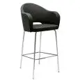 STOOL AGATHA - MOD. 384 - STEEL CHAIR WITH FOOT REST - FABRIC BODY - FOR INDOOR USE - DIMENSIONS Cm L60 x D59 x H116 - EC STANDARDS