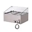 COUNTERTOP BAIN-MARIE DISPLAY - MOD. BMM - IDEAL FOR MOZZARELLA - STAINLESS STEEL FRAME - TEMPERATURE °C +30/+90 - SINGLE PHASE 240V - EC STANDARDS