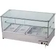 COUNTERTOP BAIN-MARIE DISPLAY - MOD. BMV - STAINLESS STEEL FRAME - TEMPERATURE °C +30/+90 - MECHANICAL CONTROLS - SINGLE PHASE 240V - EC STANDARDS