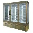 REFRIGERATED PATISSERIE DISPLAY - MOD. TEK/60 - ANODIZED ALUMIIUM EXTERIOR - LOW-E GLASS - TEMPERATURE °C +2/+10 - THREE SEPARATE COMPARTMENTS - SINGLE PHASE SUPPLY - STATIC COOLING - SELECTION OF DISPLAY GLASS ON 1, 2, 3 or 4 SIDES - DIMENSIONS CM L 197 