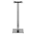 STAND TIFFANY - MOD. 5180 - SQUARE STAINLESS STEEL BASE WITH SATIN FINISH cm 40 x 40 - N. 4 ADJUSTABLE FEET - SQUARE STAINLESS STEEL POLE WITH SATIN FINISH cm 80 x 80 - CAST IRON BRACKETS - TOP MAX ø cm 90 OR cm 90x90 - INDOOR USE - DIMENSIONS cm L 40 x D