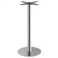 STAND TIFFANY - MOD. 5175 - ROUND BASE ø cm 45 WITH STABILIZING MASS - RUBBER FEET - ROUND STAINLESS STEEL POLE WITH SHINY OR SATIN FINISH ø mm 76  - CAST IRON BRACKETS - TOP MAX ø cm 70 OR cm 60x60 - INDOOR USE - DIMENSIONS cm ø 45 x H 109 - EC STANDARDS