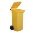 RECYCLE DUSTBIN - CAPACITY Lt. 120 - DIMENSIONS mm. L 480 x D 550 x 930 h - COLOURS AVAILABLE: yellow, green and brown (please specify at the time of your order)