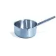 GRADE 18/10 STAINLESS STEEL SAUCEPANS WITH POUR SPOUTS - INDUCTION COOKER-COMPATIBLE