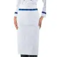RONDIN EURO CHEFS APRON - MOD. 114499 - 100% COTTON - DIMENSIONS cm. 95x70 - COLOUR: WHITE WITH EUROPEAN FLAG DESIGN
