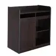 SHORT WAITER'S STATION - MOD. 1627F/W - VENEERED CHIPBOARD STRUCTURE - N. 1 DOOR - N. 1 OPEN COMPARTMENT - CUTLERY COMPARTMENT - DIMENSIONS cm L94XD48x98H